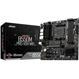 Msi Placa Base B550M PRO-VDH WiFi AMD B550 Chipset DDR4 AM4 para Procesadores Ryzen Precio: 268.49999946. SKU: S7154213