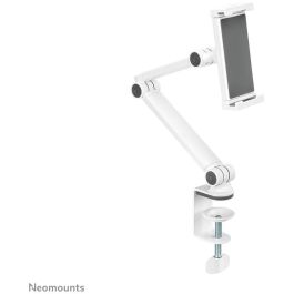 Neomounts DS15-545WH1 Soporte de tablet universal con movimiento completo y abrazadera de escritorio para tablets de 4.7"-12.9", blanco