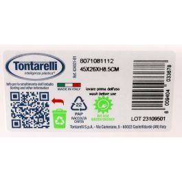 Tontarelli Escurreplatos con Bandeja Scola Blanco 45 cm x 26 cm (12 Unidades)