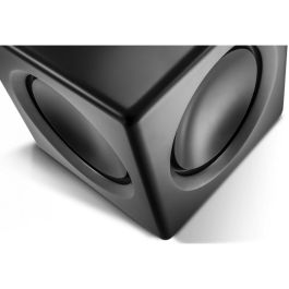 Wavemaster FUSION Subwoofer de 2.1 - Sistema de altavoces y sonido potente para PC y TV en color gris piedra