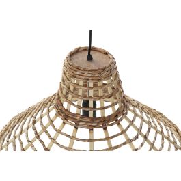 DKD Home Decor Lámpara de Techo Urban de Ratán Marrón 56x56x34 cm E27 50W