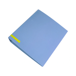 Liderpapel Archivador de Palanca A4 Forrado Celeste, Lomo 80mm, Compresor Metálico