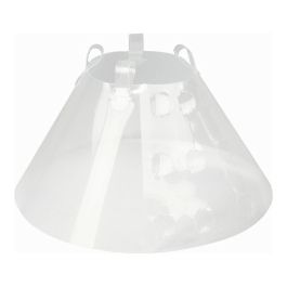 KVP Collar Isabelino Betsy Transparente de Plástico, Ajustable, Protección Cuerpo Entero, Cuello 45-56 cm, Prof. 30 cm