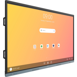 BenQ Pantalla Interactiva RE8604 (9H.F9GTK.DE4) 86" LED Android 13.0, 8GB RAM, 32GB, 350NITS, Altavoz 16Wx2, Soporte de Pared Incluido