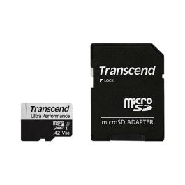 Transcend microSDXC USD340S 128GB Clase 10 UHS-I Adaptador Negro Gris 160MB/s 125MB/s