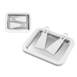 Kinvara Set para Hacer Helados con 1 Bandeja y 2 Espátulas de Acero Inoxidable y Plástico Blanco - 22.5x4x17.3 cm (Set de 12) Kinvara Set para Hacer Helados con 1 Bandeja y 2 Espátulas de Acero Inoxidable y Plástico Blanco - 22.5x4x17.3 cm (Set de 12) Precio: 32.49999984. SKU: B1KBEGGBXL
