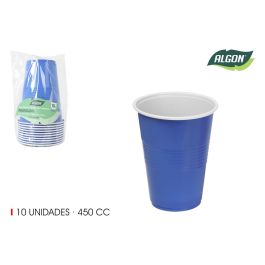 Set de 10 Vasos Bicolor Azul y Blanco 450 ml Algon (18 Unidades) Precio: 18.8899997. SKU: B1J9P6PB4M