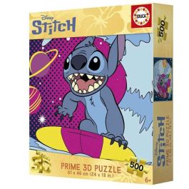 Educa Puzzle 500 piezas Stitch 3D Lenticular Puzzle Precio: 16.39792. SKU: B12WS53QC4