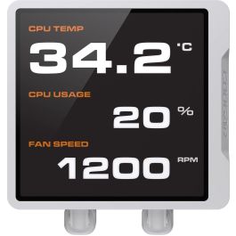 Cougar CGR-PSDVPRGB-W-240 Refrigeración Líquida Todo en Uno, 2x12cm ARGB PWM, Blanco