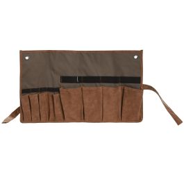 DKD Home Decor Cinta de Algodón para Herramientas Terraza y Jardín Marrón 54x29x6 cm