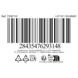 La Mediterranea Bol Alto 20.6 cm x 7.8 cm "Scratch Blue" (8 Unidades)