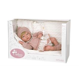 Muñeca reborn arias 40 cm abril rosa c/manta Muñeca reborn arias 40 cm abril rosa c/manta