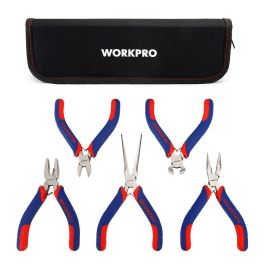 Workpro Juego de Alicates Miniatura 5 Piezas Acero Carbono Forjado Mango Bimaterial Precio: 20.50000029. SKU: B16PRJMFB7