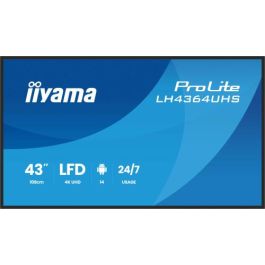 IIYAMA LH4364UHS-B1AG Monitor Profesional 43" 4K UHD VA LED Android 14 HDMI USB-C WiFi LAN 24/7 VESA Precio: 649.89000054. SKU: B13YCKH8T6