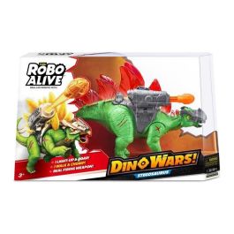 ZURU Robo Alive Dino Wars Stegosaurus - Dinosaurio Robótico con Sonidos y Movimientos Realistas, Armadura y Bláster de Batalla Precio: 35.69000028. SKU: B1345LSR9K