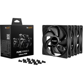 Be Quiet! Pure Wings 3 120mm PWM Triple Pack Ventilador para PC - Negro 1600 RPM 84.8 m³/h