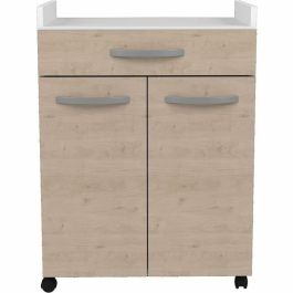 Carro OSLO 803347 60 cm con 1 cajón y 1 puerta - L 60 x P 44 x H 81 cm - Color roble