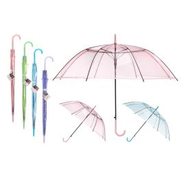 Arte Regal Paraguas Infantil Transparente - Surtido de Colores (Azul, Morado, Rosa, Verde) - 72 cm de Alto, Plástico y Metal (24 Unidades) Precio: 51.98999982. SKU: B1DNEETGR9
