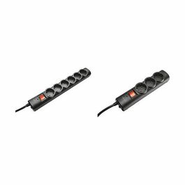 Regleta con interruptor Trust 21059/ 6 Tomas de corriente/ Cable 1.8m/ Negra Regleta con interruptor Trust 21059/ 6 Tomas de corriente/ Cable 1.8m/ Negra