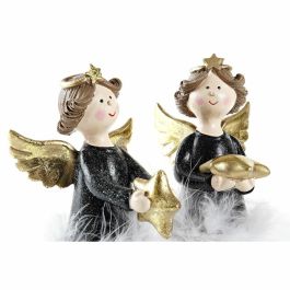 Figura Navidad Moderna DKD Home Decor Negro Blanco 9 x 20 x 8 cm (2 Unidades) Figura Navidad Moderna DKD Home Decor Negro Blanco 9 x 20 x 8 cm (2 Unidades)