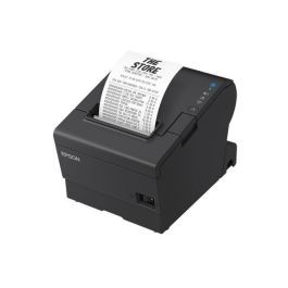 Epson TM-T88 VII Impresora de Tickets Térmica, Ancho Papel 80mm, USB-Ethernet, Negra