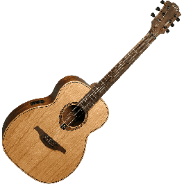 Lag Guitarra Acústica Travel Tramontane A/E Natural – Tamaño Reducido con Conexión para Uso en Vivo