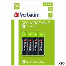 Pilas Recargables Verbatim 1,2 V AAA LR03 4 Piezas (20 Unidades) Precio: 107.88999969. SKU: B18DGY9DVV