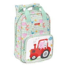 Mochila Escolar Safta Granja Blanco Verde Claro 20 x 28 x 8 cm Precio: 12.98999977. SKU: S4307021