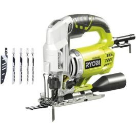 Ryobi Sierra de calar compacta 600W, 85mm madera, LED, cambio hoja sin herr., péndulo 4 pos., soplador, estuche + 5 hojas