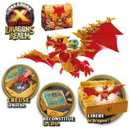 Moose Toys Cofre del Tesoro del Reino de los Dragones MOO0630996417904 Cofre interactivo con figuras y tesoros