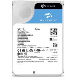 Seagate ST20000VE004 Disco Duro SkyHawk AI de 20TB 3,5" para Sistemas de Vigilancia