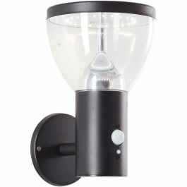 Aplique de exterior - BRILLIANT - TULIP - LED y solar - Detector de movimiento - Acero inoxidable y plástico - 4 W - Negro