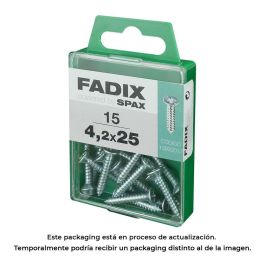 Fadix 10922017 Tornillo Rosca Chapa CP Cinc Plano 4,2x25mm Caja 15 Unidades Precio: 2.50000036. SKU: S7913629
