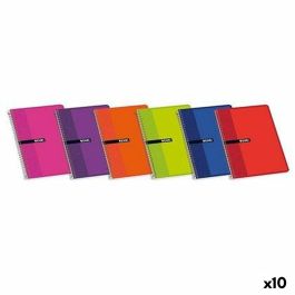 Cuaderno ENRI Multicolor Tapa blanda Din A4 80 Hojas (10 Unidades) Precio: 18.99000015. SKU: S8421448