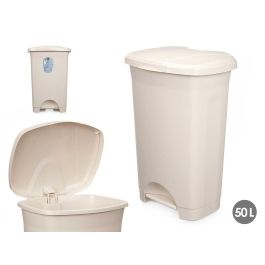 Papelera de Pedal Plástico 50L Beige Arte Regal 43x64x33 cm (3 Unidades) Precio: 46.49999992. SKU: B1B3KQTXDK