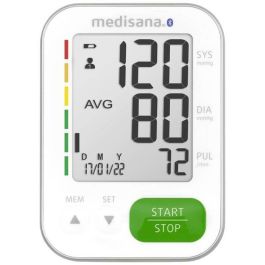 Medisana BU 570 Tensiómetro Conectado Bluetooth - Detección Arritmias, Pantalla Grande Dígito XXL, Diseño Delgado, 240 Memorias