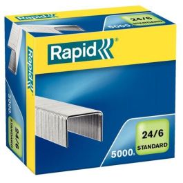 Rapid 24859800 Paquete de 5000 grapas 24/6, patas de 6 mm, plata Precio: 8.49999953. SKU: B185PKWPTD