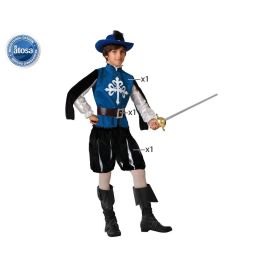 Disfraz Mosquetero Medieval Azul Niño 10-12 Años Disfraz Mosquetero Medieval Azul Niño 10-12 Años