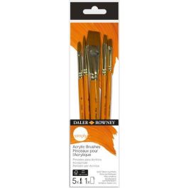 Pincel Daler Rowney Simply Acrilico Mango Corto Set De 5 Precio: 5.733222. SKU: B16LSEGG4M
