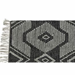 Alfombra Boho DKD Home Decor Negro Blanco 230 x 1 x 160 cm