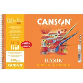 Bloc De Dibujo Guarro-Canson Basik Con Espiral Liso 2 Taladros A4+ 130G 20H 10 unidades Precio: 38.50000024. SKU: B122TCTG52