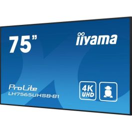 iiyama LH7565UHSB-B1 Monitor Profesional 75" (189cm) 4K UHD IPS 8ms 60Hz 24/7 con Altavoces Negro