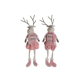 Figura DKD Home Decor Rosa Blanco 14 x 63.5 x 17 cm (2 Unidades) Precio: 33.4999995. SKU: B12V8QPPGK