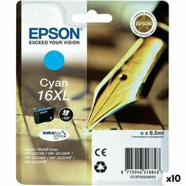Cartucho de Tinta Original Epson DURABRITE ULTRA INK - Nº16XL Cian (10 Unidades) Precio: 206.88999991. SKU: B15M9QGNHA