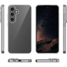 eSTUFF Funda TPU transparente para Samsung Galaxy S24 FE 4G/5G, protección suave y ajuste perfecto
