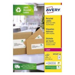 Etiquetas Adh.Impr.Avery A4 Blanca Reciclada Quickpeel Laser 99.1X38.1 Mm Caja 100H Precio: 60.5. SKU: B176QWYV6P
