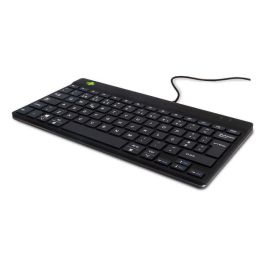 R-Go Tools Teclado Ergonómico R-Go Compact Break con Software de Pausa, QWERTY (PT), con Cable, Negro