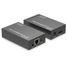 Digitus Extensor HDMI IP Set 120m Full HD 1080p Negro - Kit Transmisor y Receptor Cat6/7/8