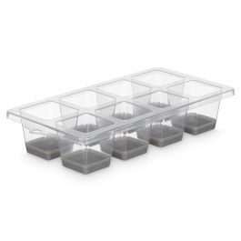 Cubitera Leknes 8 huecos grande, gris, 27x13x5 cm (24 Unidades) Cubitera Leknes 8 huecos grande, gris, 27x13x5 cm (24 Unidades)
