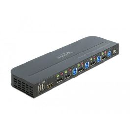 DELOCK DisplayPort 1.4 KVM Switch 8K 30Hz mit USB 3.0 und Audio